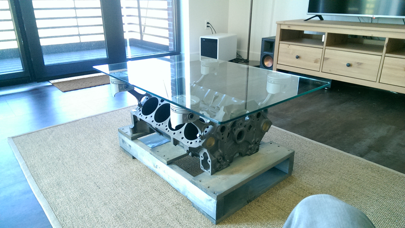 Illustration for article titled Making the Engine Block Coffee Table